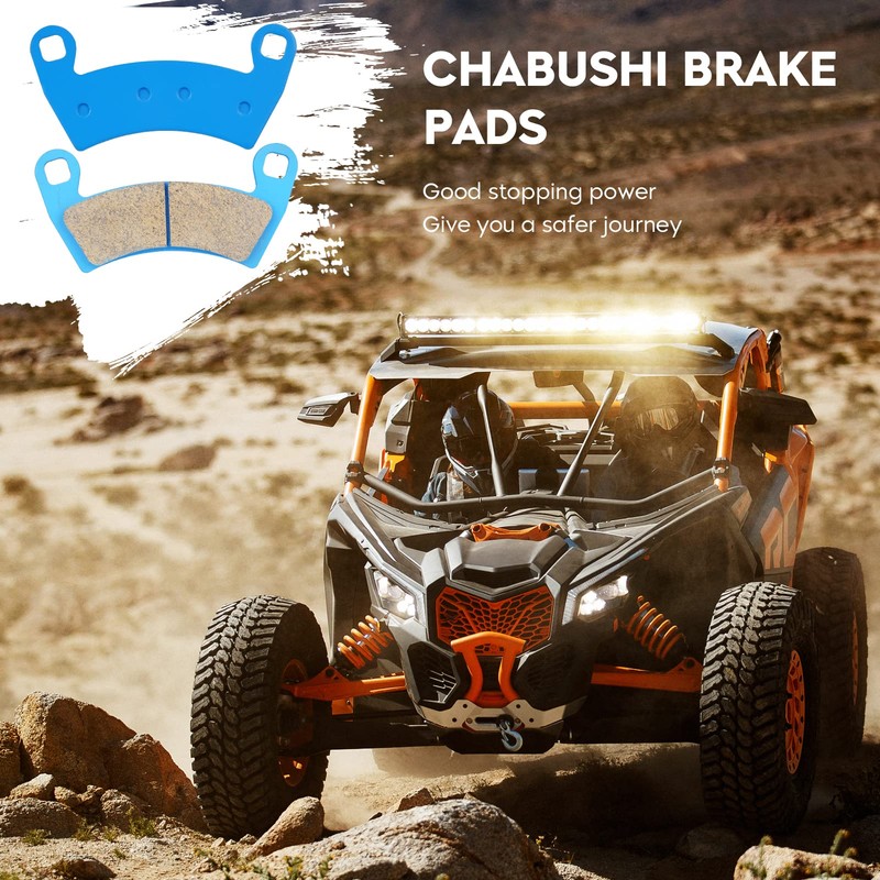 Ceramic Front & Rear Brake Pads Kit for Polaris RZR