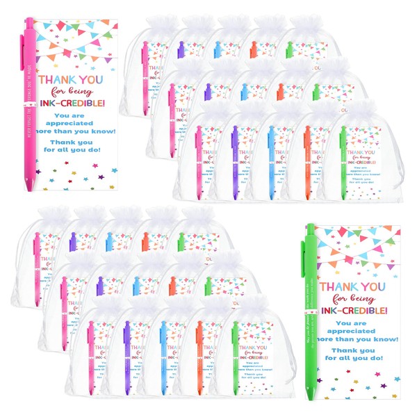 GADITIEK 30 Sets Thank you Gift - Motivational Pens Thank