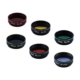 Astromania 1.25-Inch Color Filter Set (6 Pieces) - Value Filter Pack - Simply Screwed into The Thread on The Eyepiece