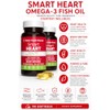 Basic Brands Aceite de pescado Omega-3 sin olor Smart Heart,
