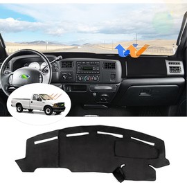 Cartist Funda de salpicadero para Ford F250 F350 F450 1999 2000 2001 2002 2003 2004 Alfombrilla Antideslizante Protector Solar