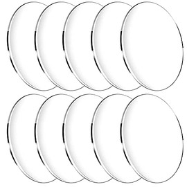 10 Pieces Clear Circle Acrylic Sheet, 1/8" Thickness, 8 Inch Plexiglass Circle Acrylic Disc Transparent Round Acrylic Blank Sign for Name Cards, Cricut Cutting, Painting and DIY Projects