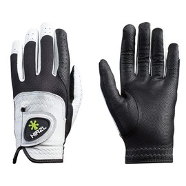 HIRZL Mens Trust Control 2.0 Golf Gloves RH (For Left Handed Golfers) White/Black Medium/Large