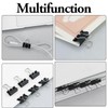 80pcs Binder Clips, 15mm Black Metal Binder Clips, Small Bulldog