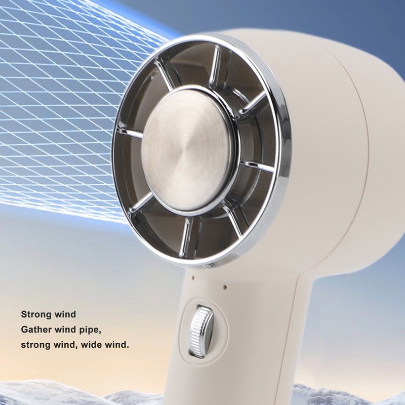 Handheld Fan 1800mAh USB Rechargeable Small Fan Powerful Airflow Noise