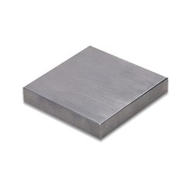 Ikohe Ikohe High Carbon EN31 Tool Steel Bench Blocks 4"" x 4"" x 1"" Hardened to 45-60 (HRC) Rockwell, Gray