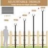 Sprimden 10ft String Light Poles for Outdoors, Outside Light Poles