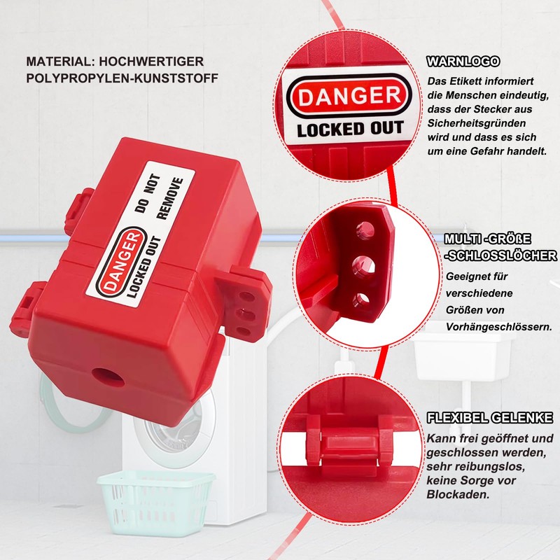Shuokang Washing Machine Plug Lock, Power Plug Protection Box with
