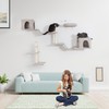 Sardoxx Cat Hammock Wooden Wall-Mounted Cat Tree Climber Set of