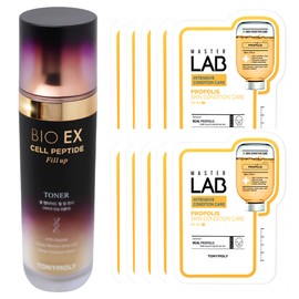 Tony Moly BioEX Cell Peptide Fill-up Toner + Master Lab Propolis Mask Sheet 10 sheets free / 토니모리 바이오이엑스 셀 펩타이드 필업 토너+마스터랩 프로폴리스 마스크시트 10매 증정