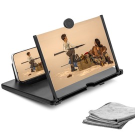 携帯電話スクリーン拡大鏡 (16インチ) スクリーンクロス付き - 携帯電話用プレミアムスクリーン拡大鏡 - HD携帯電話拡大鏡 スクリーン - 3D携帯電話画面拡大鏡 - すべての年齢の携帯電話アクセサリー