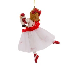 Kurt Adler 5-1/2-Inch Resin Clara Nutcracker Suite Ornament