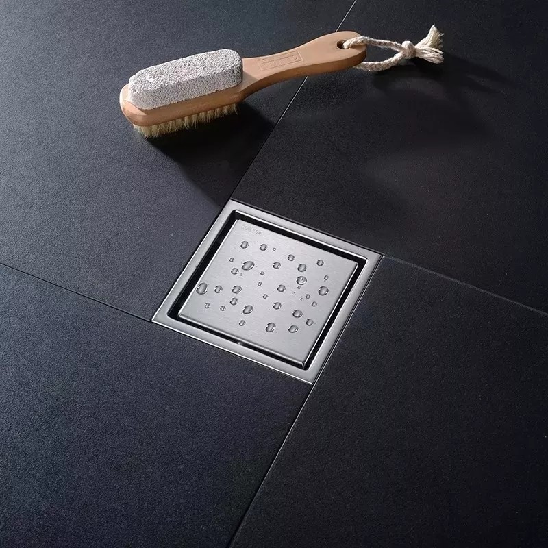 Dolores Coladera De Acero Inoxidable Invisible Piso Desagüe 11x11cm