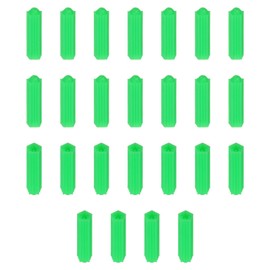 DTGN 8x26mm Wall Anchors - 200 Pack - Good for Concrete Tile Cement - Plastic Drywall Plugs Anchors Screws Expanding Plastic Screw Anchors - Blue