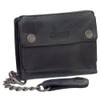 Leather Biker Wallet with Chain Biker Purse 10 cm Various