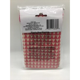 Voila 3 PC Burlap Treat Sacks Red Triangle by Voila 4x6 with Drawstring Free Ship New