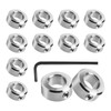 Tkxjry 12 Depth Stop Rings, 8 mm Steel Adjustment Rings,
