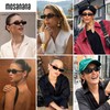 mosanana Elongated Narrow Cat Eye Sunglasses for Women Trendy Fashion