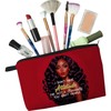 Livel lhood African American Makeup Bag Cute Small Organizer Zipper