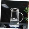 BIUDECO Elegant Glass Water Pitcher Cold Water Kettle Lid for