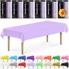 DecorRack 6 Rectangular Tablecloths BPA-Free Plastic, 54 x 108 inch,