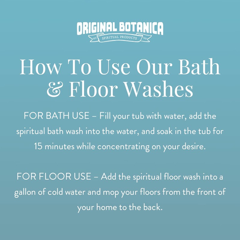 Original Botanica Bath and Floor Wash Spiritual Cleansing Negative Energy