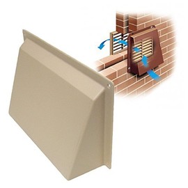 Timloc 9" x 6" Cream/Buff Hooded Cowl Vent Cover for Air Bricks Grilles Extractors Vents