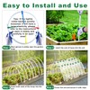 Remiawy Garden Hoops for Raised Beds, 6.5 Ft Long One