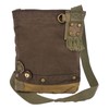 Chala Patch Cross-Body Women Handbag, Canvas Messenger Bag - Chihuahua