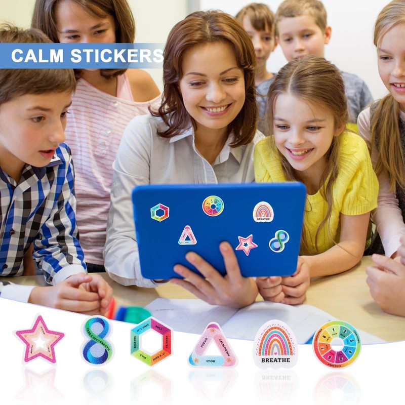 Pack of 48 Anxiety Sensory Strips, 6 Styles Fidget Structure