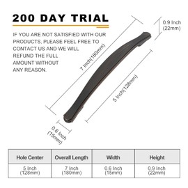 AOOTOCH 10 Pack Oil Rubbed Bronze Cabinet Pulls 5 Inch Kitchen Cabinet Handles Kitchen Handles for Cabinets Bronze Drawer Pulls Dresser Pulls Cupboard Handles