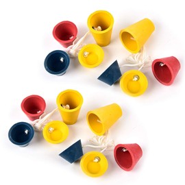 FINGER TEN Rubber Winter Golf Tees with 4 Different Heights 39mm 22mm 16mm 11mm for Frosty Days Durable Golfing Tee 4 in 1 Sizes for Hard Ground Home Driving Range Mat Training Practice (4 Pack)