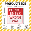 BTHUKO 12 x 12 inch “Do Not Enter - Wrong