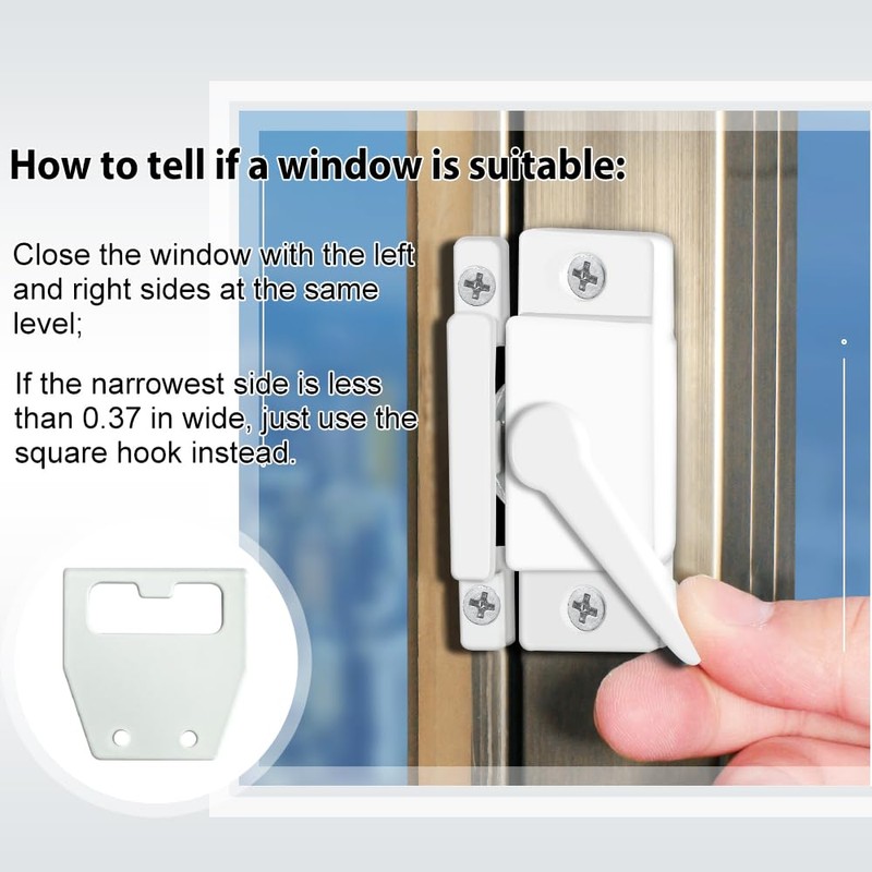 Metal Locks for Windows and Doors Window Sash Locks White