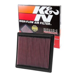 K&N 33-2104 Filtro de Aire de Motor para Honda Civic/CR-V 1994-2004, Rojo Brezo