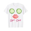 Spa Day TShirt For Women And Girls Cucumber Eyes T-Shirt