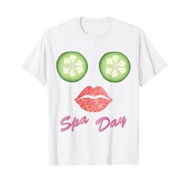Spa Day TShirt For Women And Girls Cucumber Eyes T-Shirt