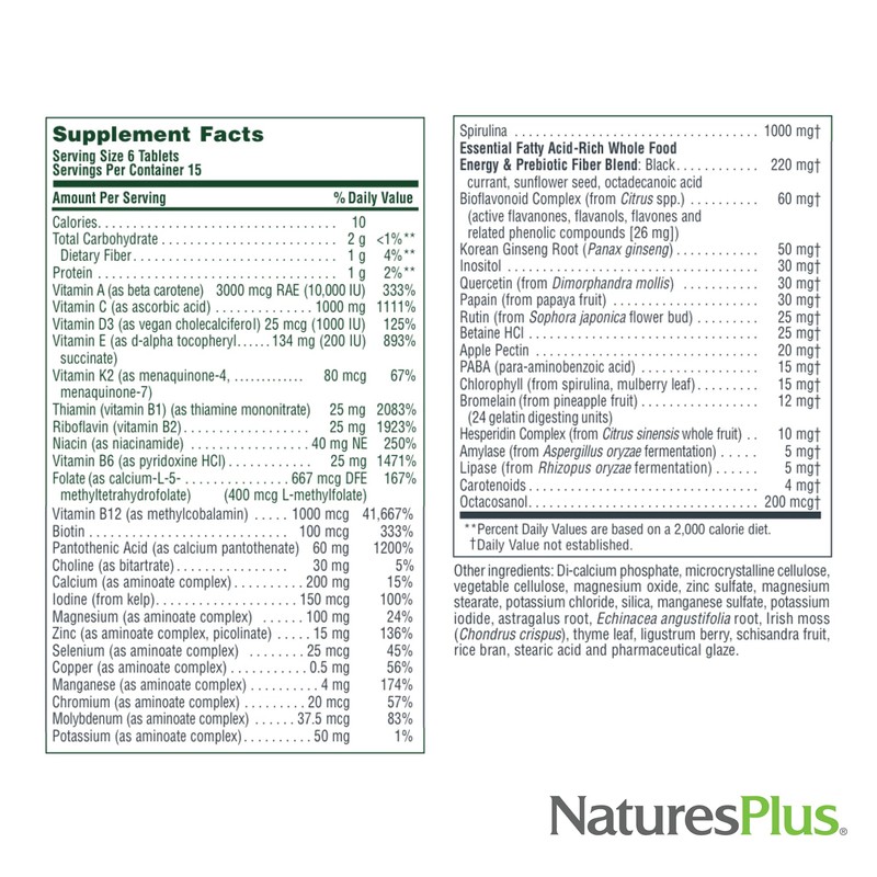 Natures Plus Source of Life Mini-Tabs No Iron - 90