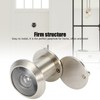 4Pcs Copper Anti Theft Safety Door Viewer Peephole with Back