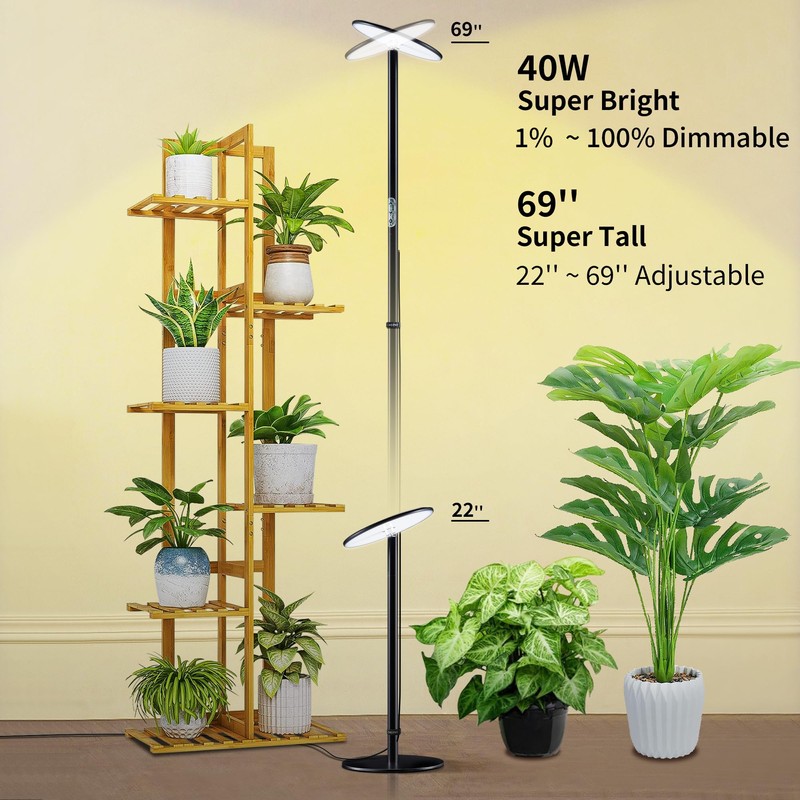 chiphy Grow Lights, Full Spectrum LED Plant Light for Indoor
