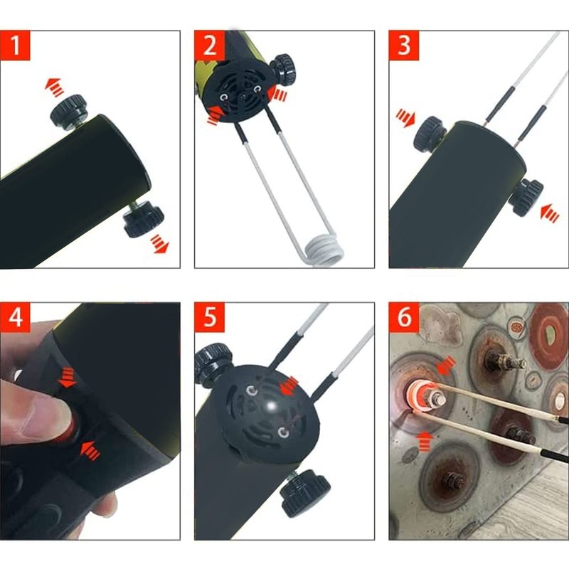 Induction Heating Coil, 1200°C Temperature Resistance, 3.0 mm Brass Core,