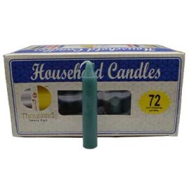 AzureGreen (set of 72) Green 4" household candles