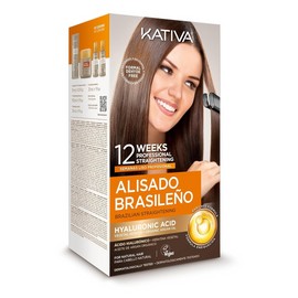Kativa Brazilian Straightening Kit 12 Weeks of Home Use Professional Keratin