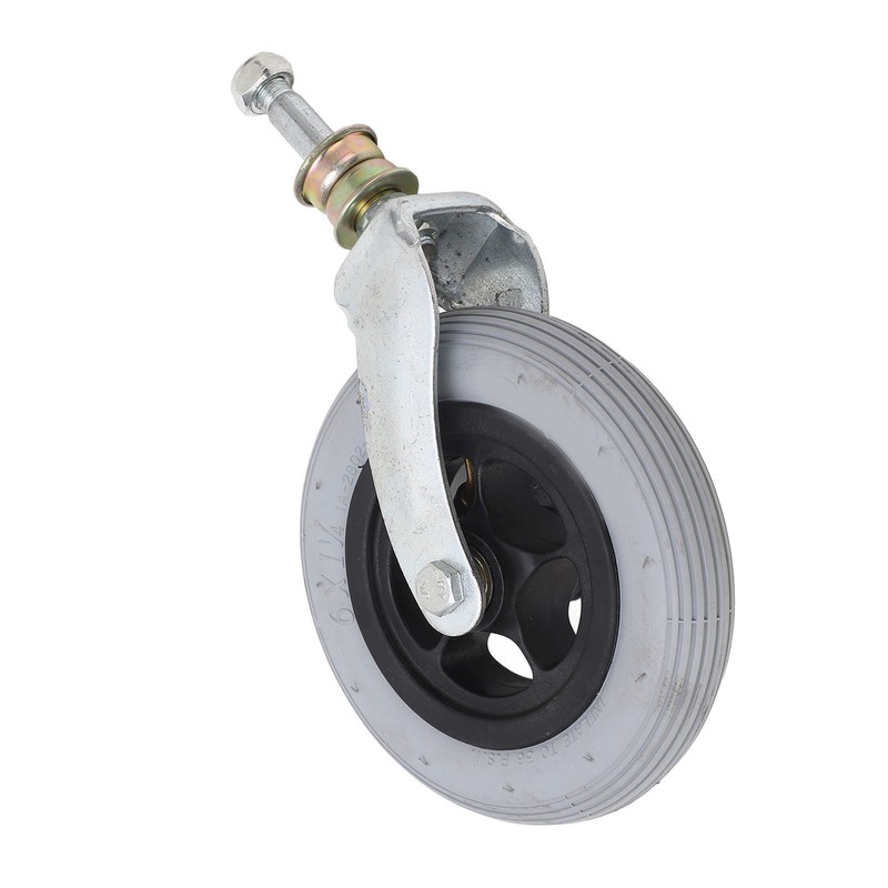 Wheelchair Replacement Wheel Grey 6 Inch PU Inflatable Universal Wheelchair