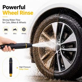 High Pressure Hose Nozzle,2026 Upgrade Powerful High-Pressure Water Gun for Car Cleaning,Adjustable Nozzle, High-Strength Aluminum Alloy Core,A Must-Have for for Watering Plants and Vegetables(2PCS)
