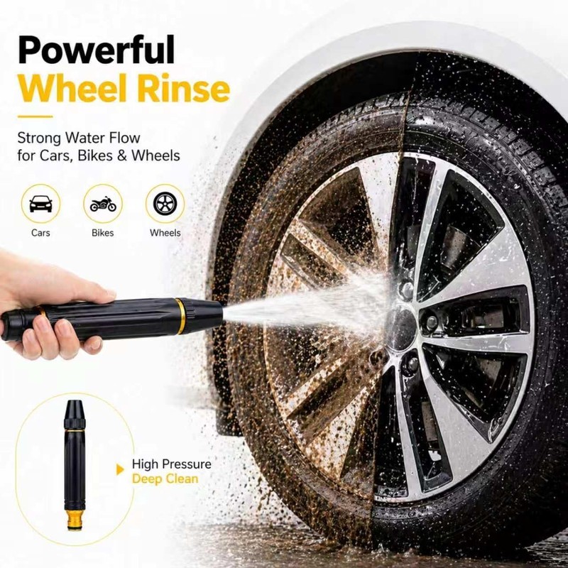 High Pressure Hose Nozzle,2026 Upgrade Powerful High-Pressure Water Gun for