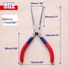 GOLD DEER Mini Needle Nose Pliers with Smooth Jaw Mini