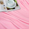 Pink Scalloped Throw Blanket for Women, Hot Pink Preppy Blanket