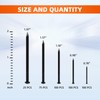 5 Sizes Hardware Nails Assortment Kit, Flat Nails for Picture