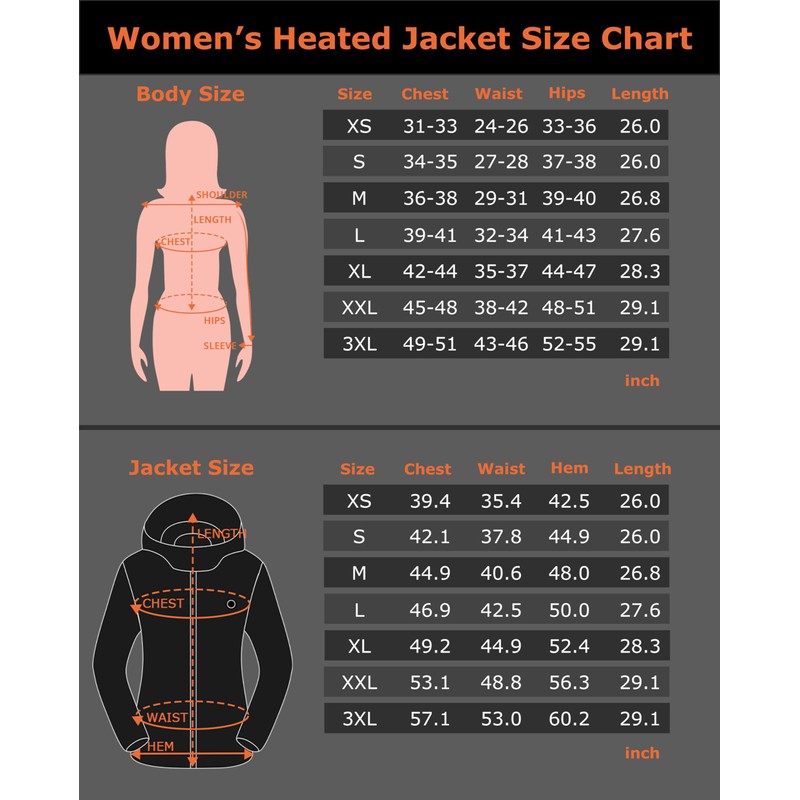 Venustas Women's Heated Puffer Jacket, Lightweight 90% Down Insulation Heated